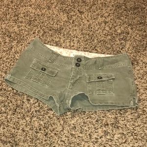 Abercrombie green shorts